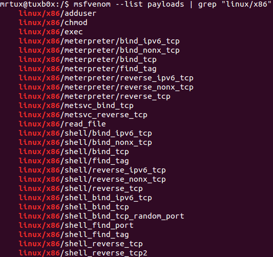 msfvenom-linux-x86-payloads